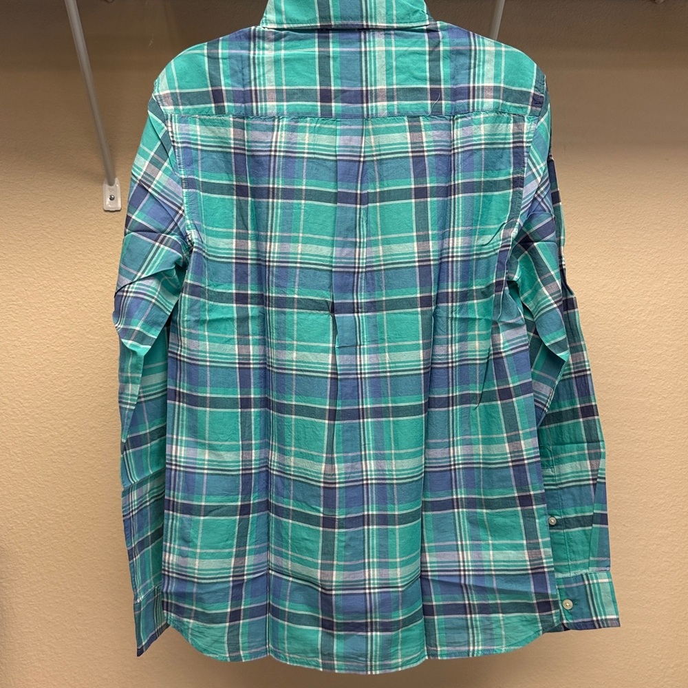 VINEYARD VINES TORTOLA PLAID MADRAS SHIRT CLASSIC FIT AQUINNAH AQUA - S - Picture 2 of 5